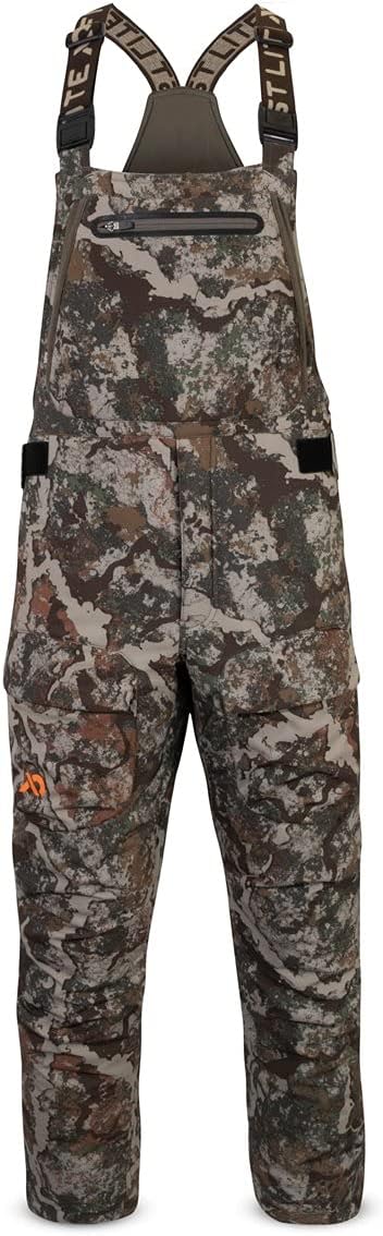 First LiteMen's Sanctuary 2.0 Insulated Bib Pant - Windproof Softshell Camo Hunting Bibs
