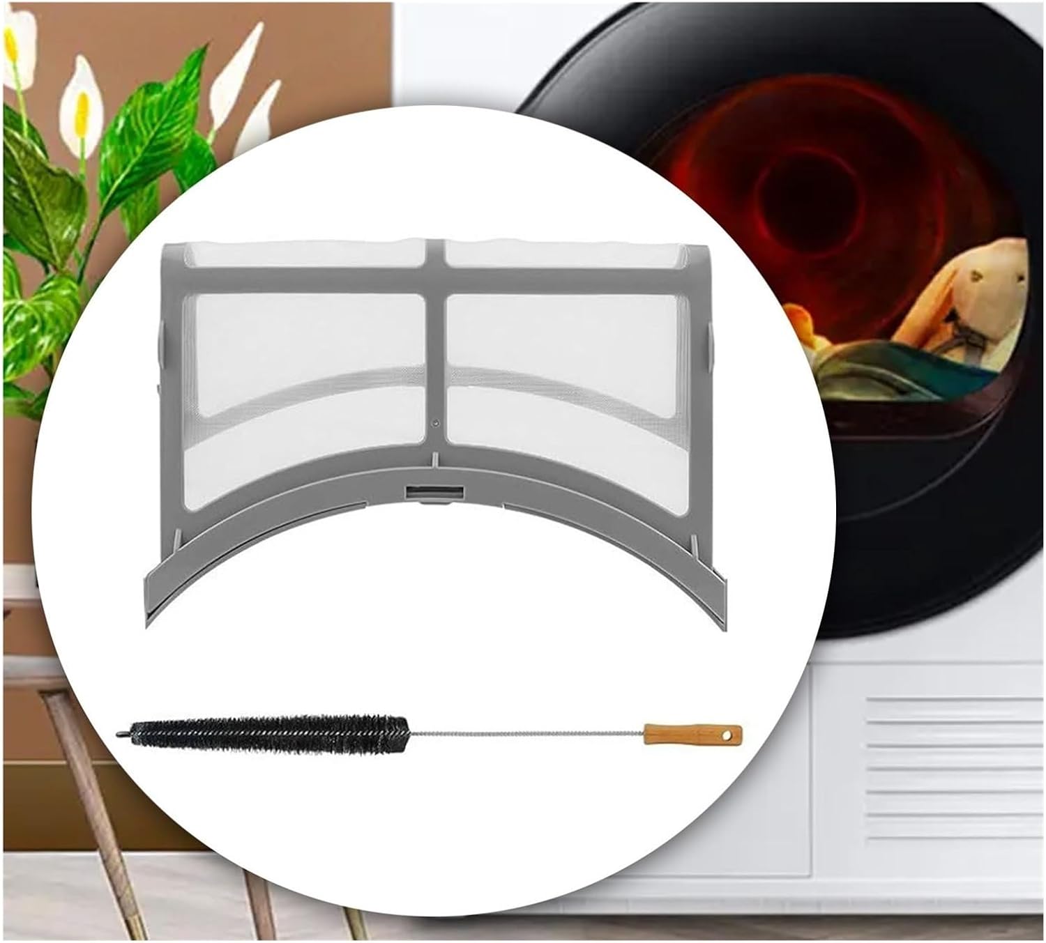 Dryer Lint Filter Lint Catcher With Brush Part Accessory, Replaces Clothes Dryer Part Dryer Lint Screen For 2069505 AP4578777