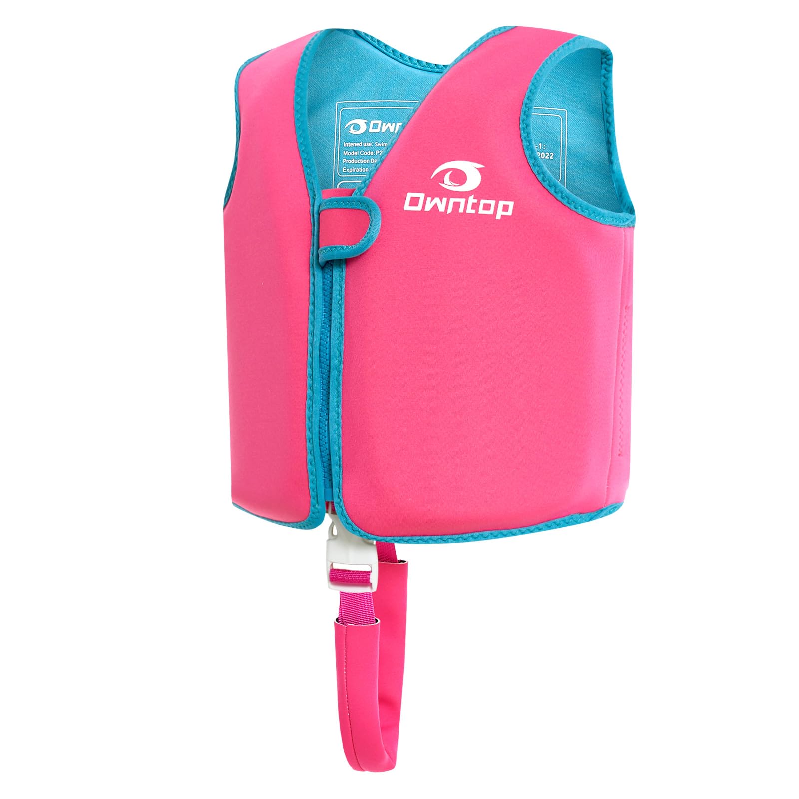 Owntop Kids Swim Vest -Toddler Float Jacket with Crotch Strap | Buoyancy Aid for Swimming Training | Neoprene Swim Jacket | Lightweight Float Swimsuit | Boys Girls Aged 3-5 Years | Learn to Swim — image 1