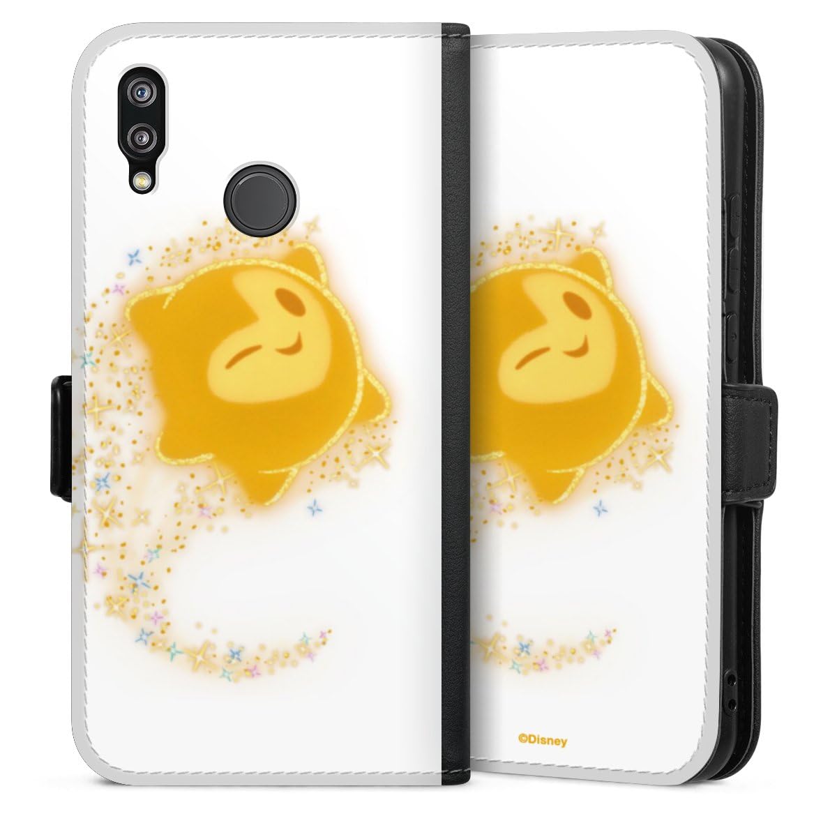 DeinDesign Etui Compatible avec Huawei P20 Lite Etui Folio Etui magnetique Produit sous Licence Officielle Étoiles Disney
