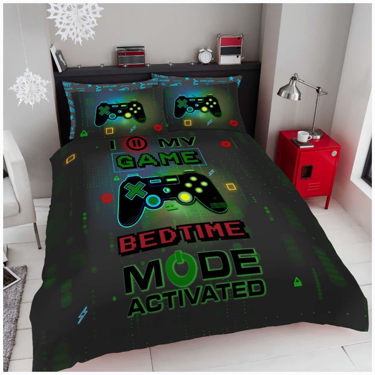 GC GAVENO CAVAILIA Polycotton Duvet Cover, Gamer Double Bedding Set, Luxury Bed Covers With Pillowcases โ image 1