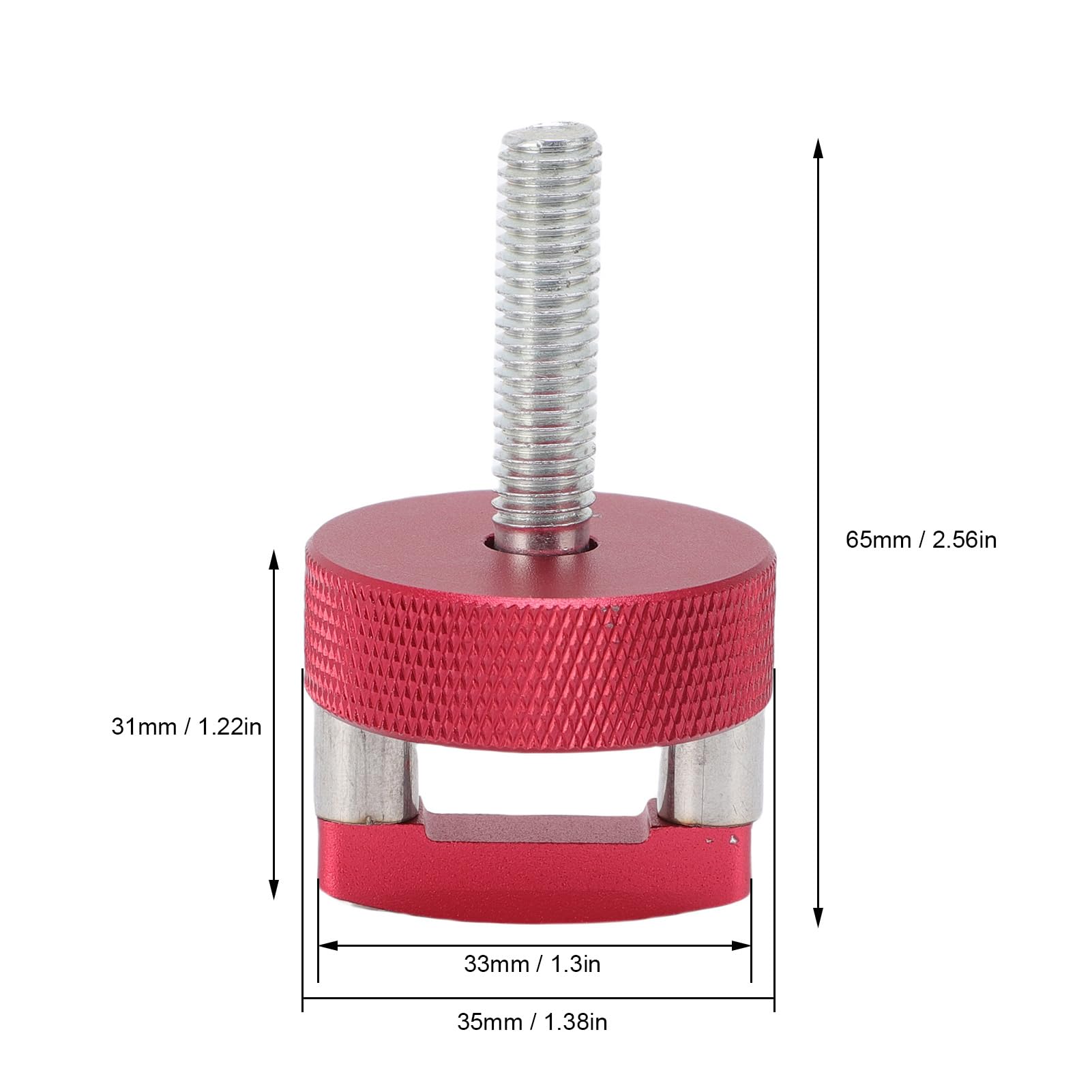 Quick Release Thumb Screw Integrated D Ring Aluminum Alloy Quick Removal Fastener Thumb Screw
