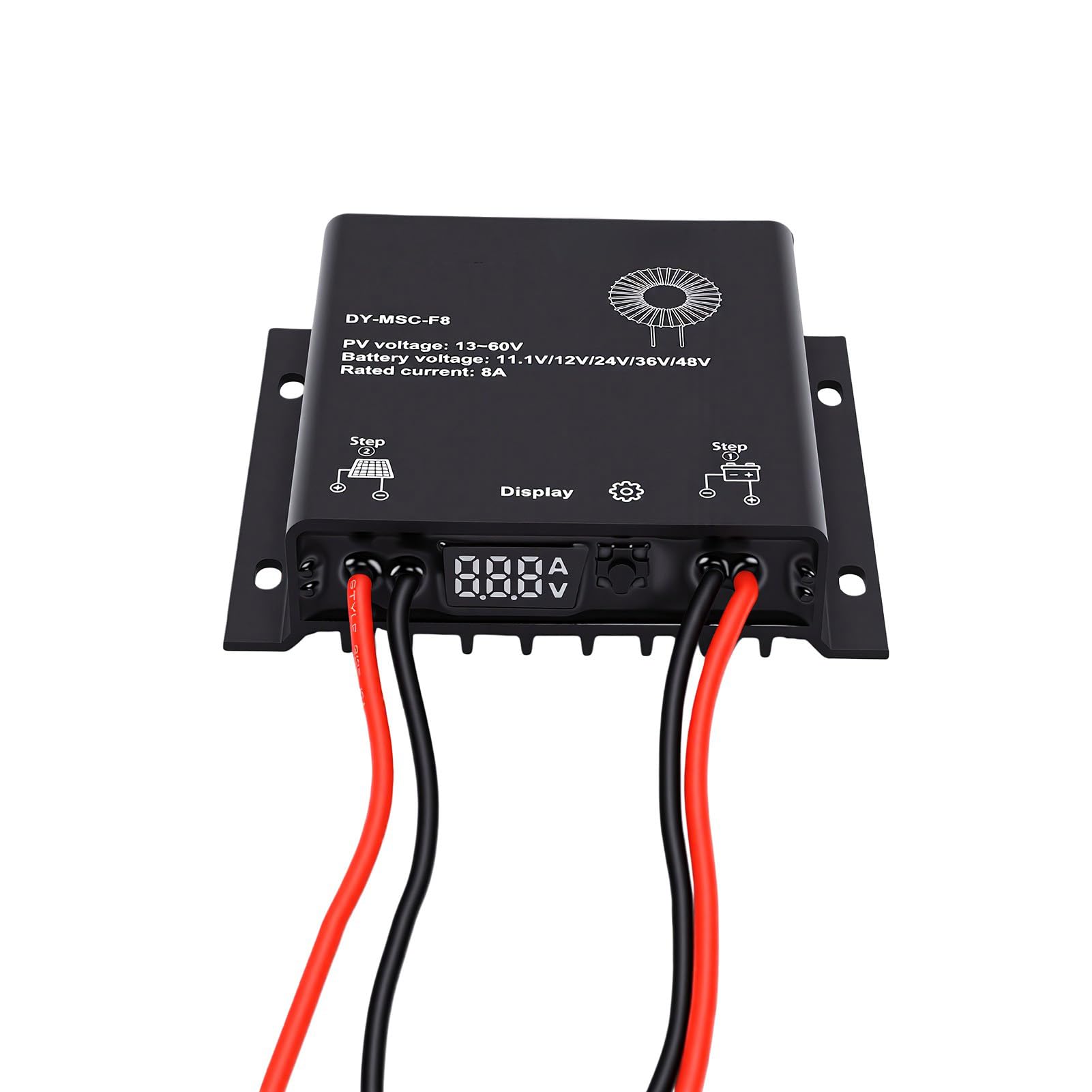 Controlador de Carga Solar MPPT con Indicadores LED, Clasificación IP67