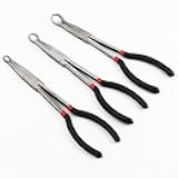 3PCS Spark Plug Pliers Kit,ID 0.2/0.5/0.7in Sparks Plug Boot Removal Tool with Long Non-Slip Handle,Multifunctional Sparks Plugs Wire Removal Tool as Hose Pliers/Hose Removal Tool