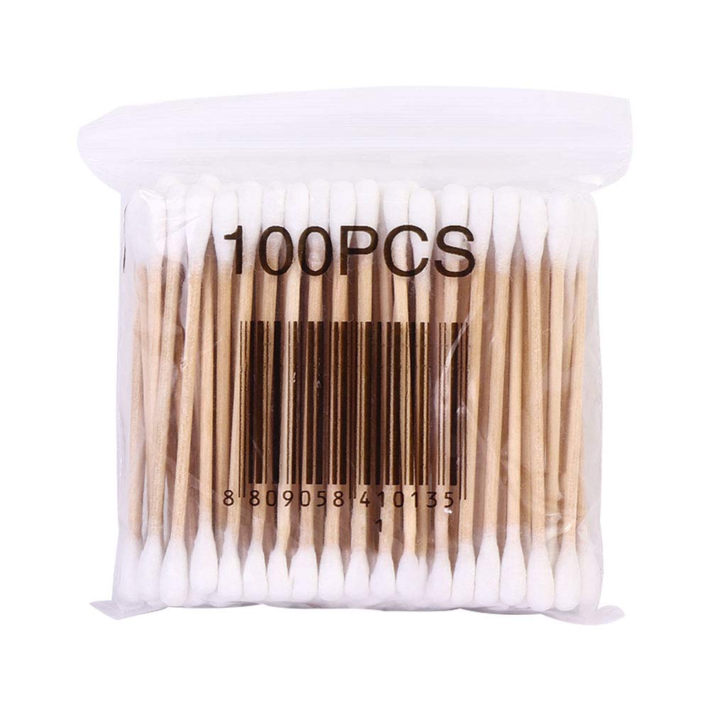 Jamboree 500pcs/pack Cotton Swab Double Head Beauty Makeup Cotton Buds Swab Wood Sticks Ears Cleaning Health Care Eco Friendly-image-30