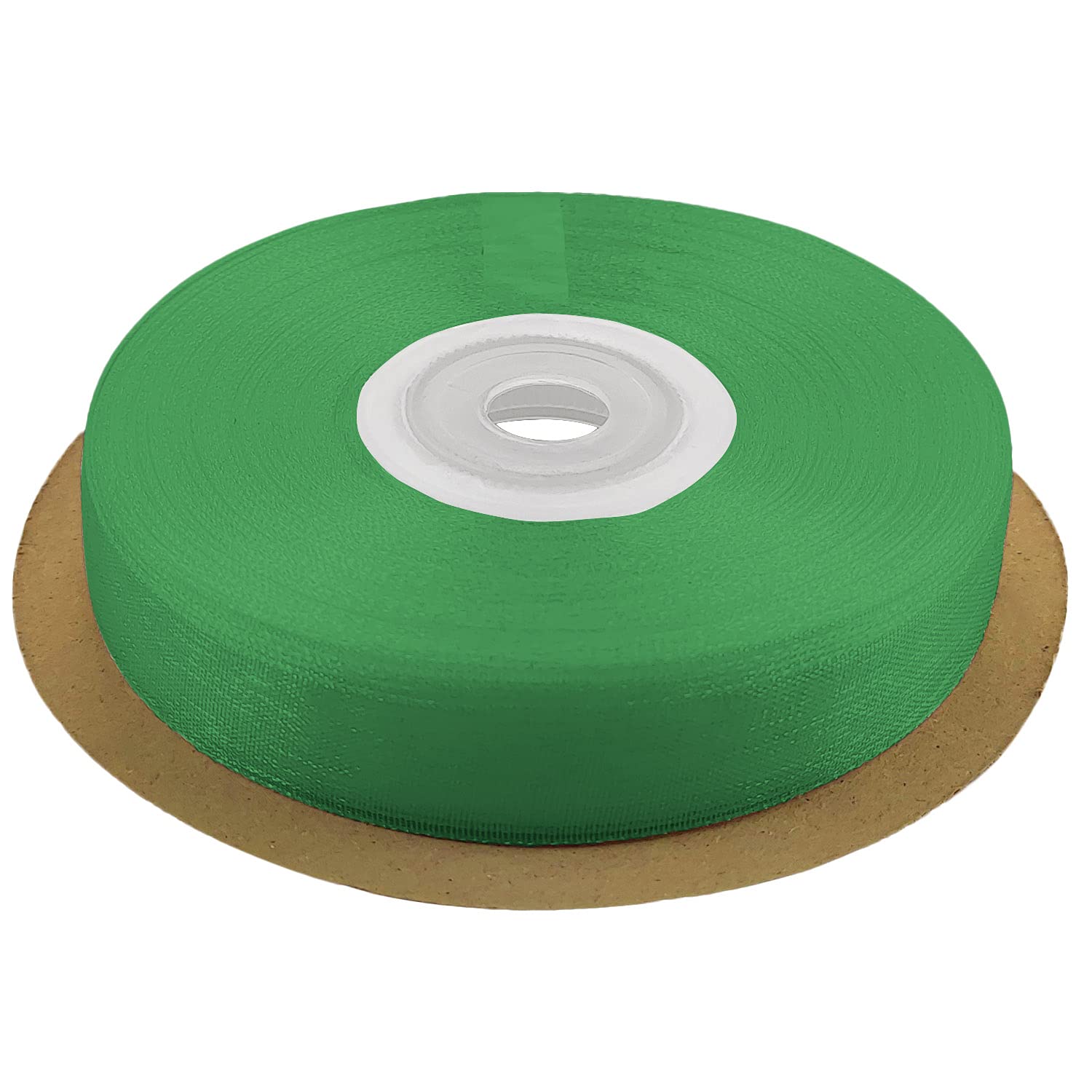 Netuno 1 roll of Satin Organza Ribbon Dark Green 12 mm x 32 m (0.47 in x 12.6 in) Decorative Fabric Ribbon for Gifts Crafts Weddings Communion Baptism Christmas Birthdays Wrapping Scrapbooking DIY