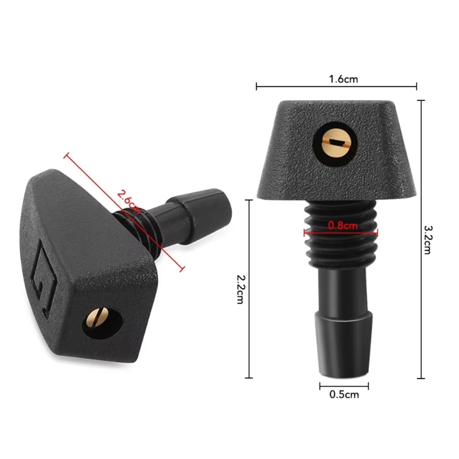 Ugello lavavetri Anteriore per Auto SsangYong per Kyron per Rexton per Korando per Actyon Ugello spruzzatore Acqua lavavetri per Auto 1 pz