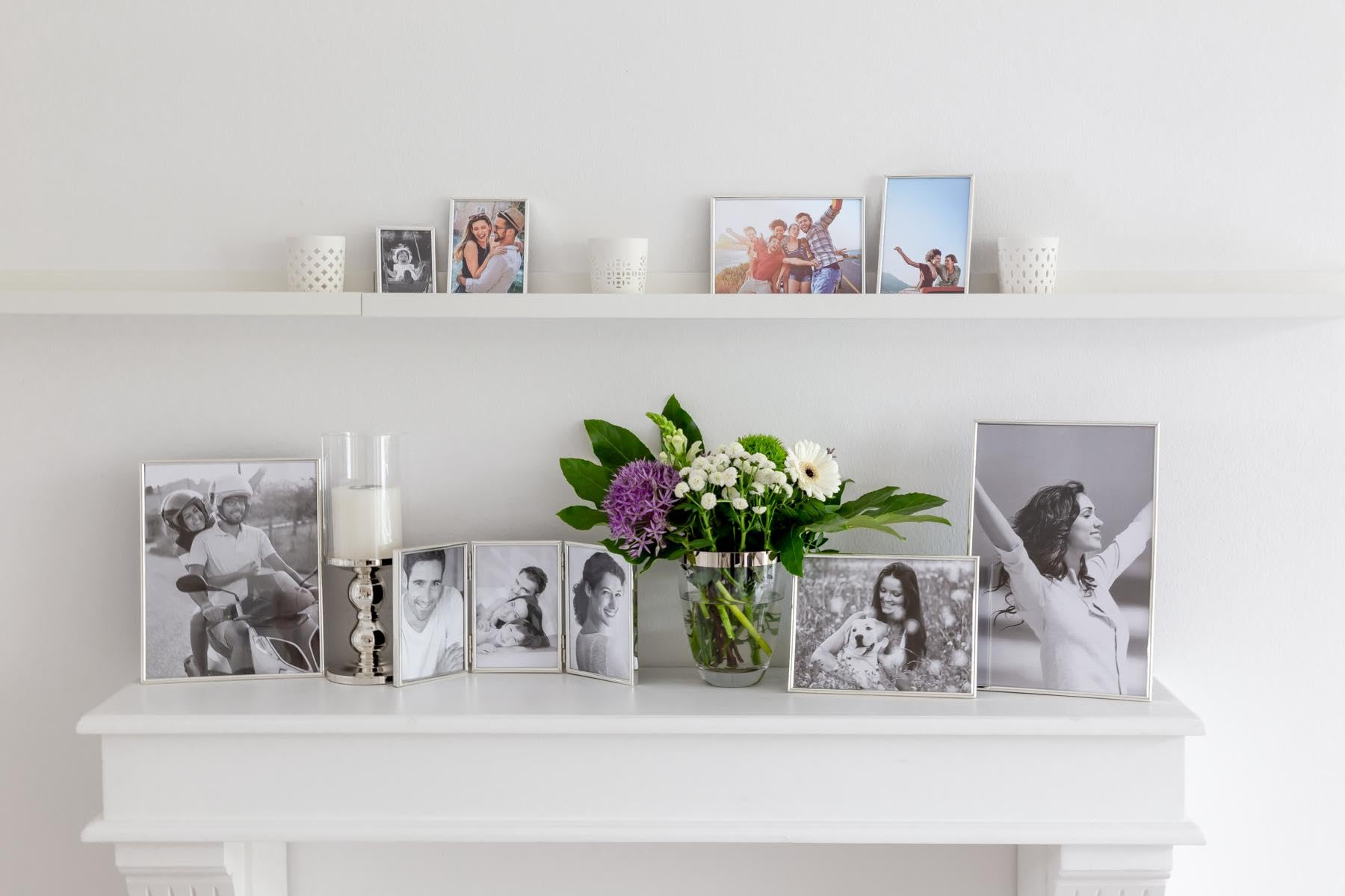 Amazon.co.jp: Edzard 13cm x 18cm薄型写真フレーム 変色防止