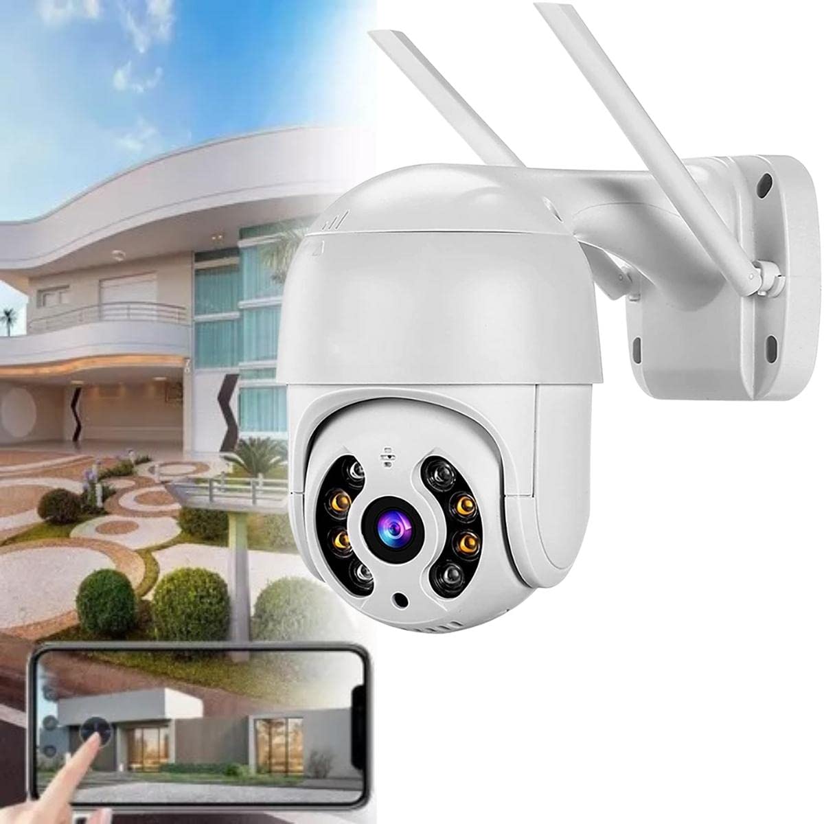 Câmera de Segurança wi-fi 360º Full HD bivolt inteligente Smart