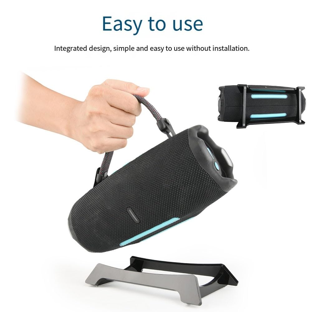 BlissfulAbode Espositore da tavolo in acrilico per altoparlanti JBL Charge 6/5 Supporto antiscivolo per altoparlanti Supporto da scrivania Telaio di supporto per altoparlanti accessorio trasparente