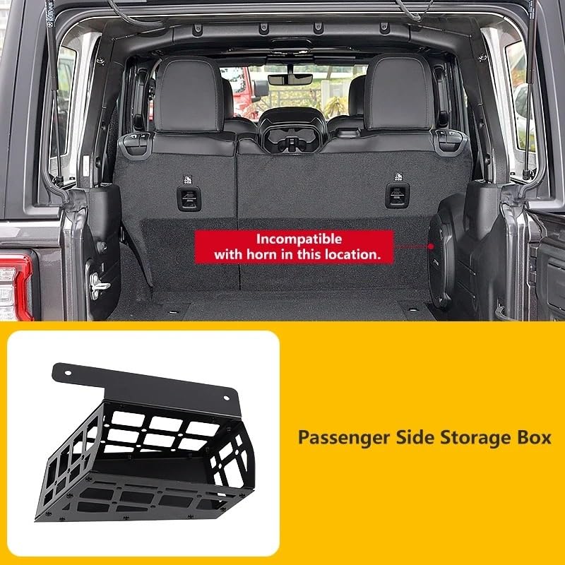Panel de almacenamiento modular contra el desorden en Jeep Wrangler JL 2