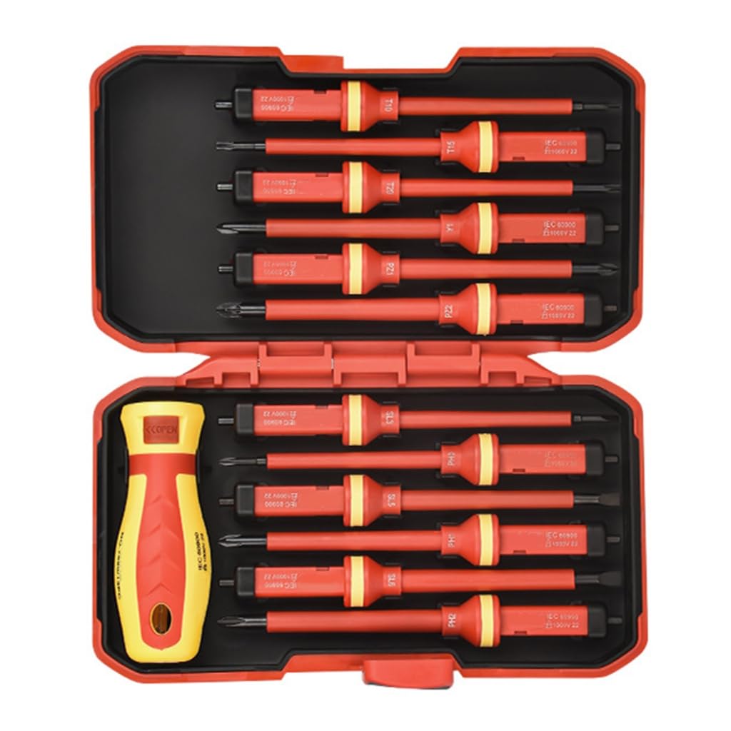 Set di cacciaviti isolati da elettricista, cacciavite con punta magnetica antiscivolo