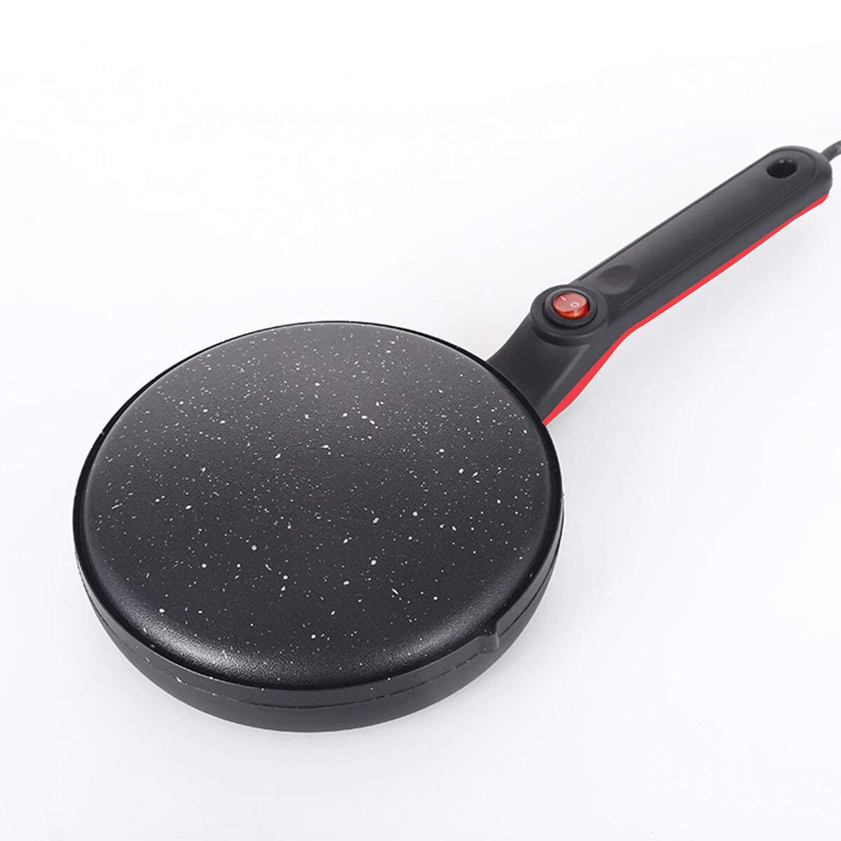 Set di 3 utensili da cucina antiaderenti per crepe per pizza e torta, colore: Nero + Rosso