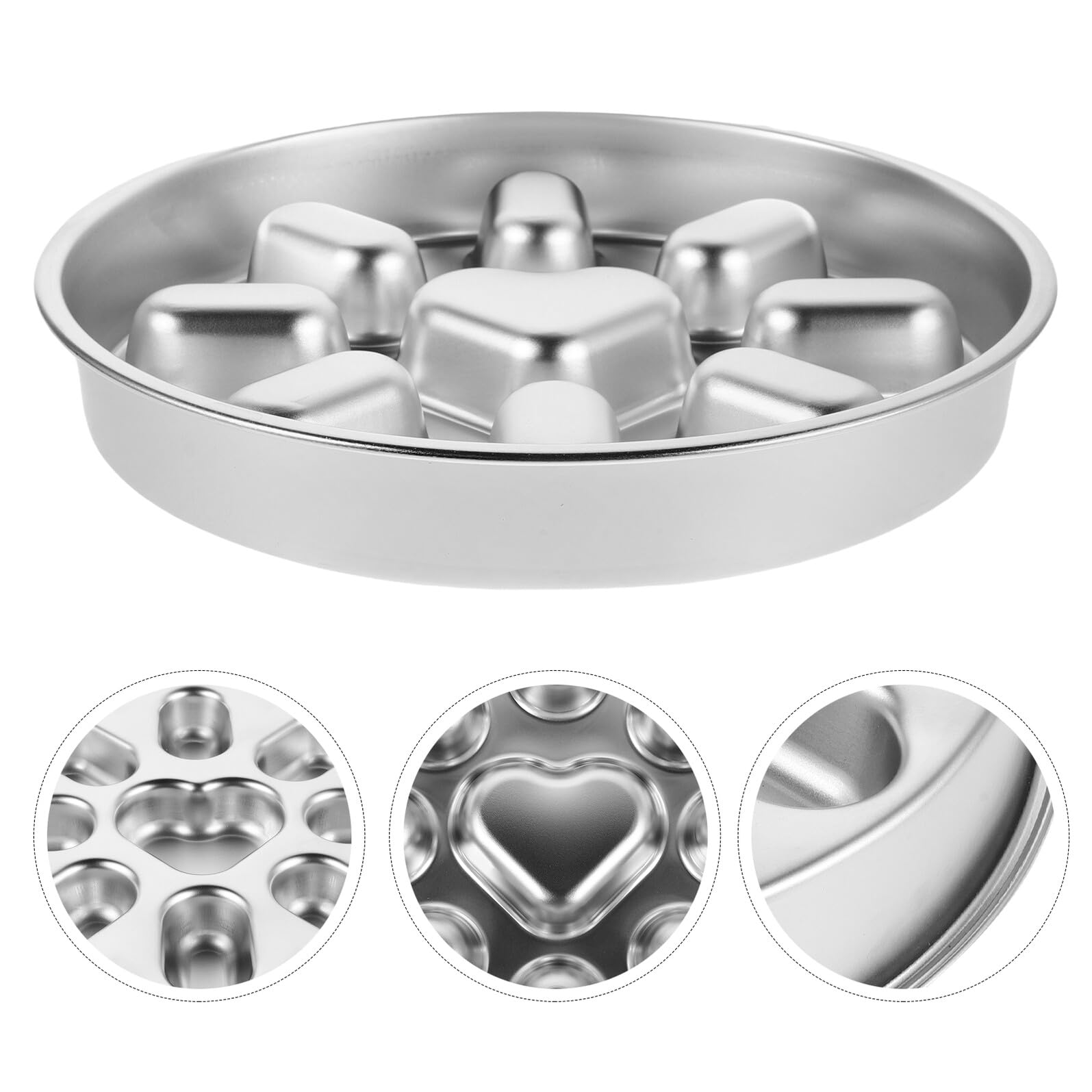 ARTIBETTER Ciotola per Alimentazione Lenta per Cani in Acciaio Inox 304 Antiscivolo Piatto Slow Feeder a Labirinto per Cuccioli e Cani di Piccola Taglia Mangiatoia Resistente per Prevenire