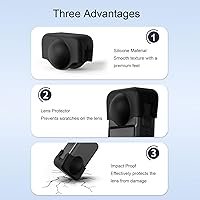 Vista 6 de Protector de lente de silicona para OSMO 360, tapa antipolvo y a prueba de arañazos con fácil instalación y extracción