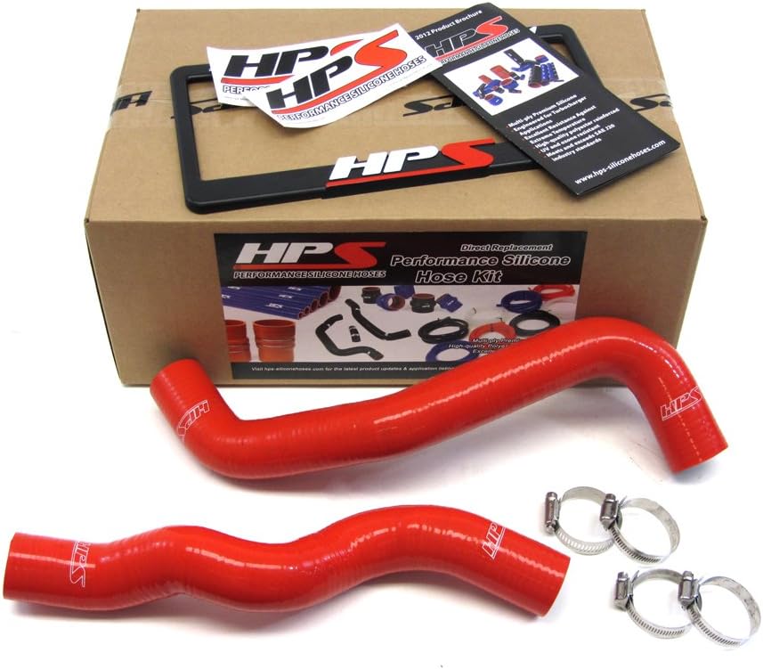 HPS Red Reinforced Silicone Radiator Hose Kit Coolant