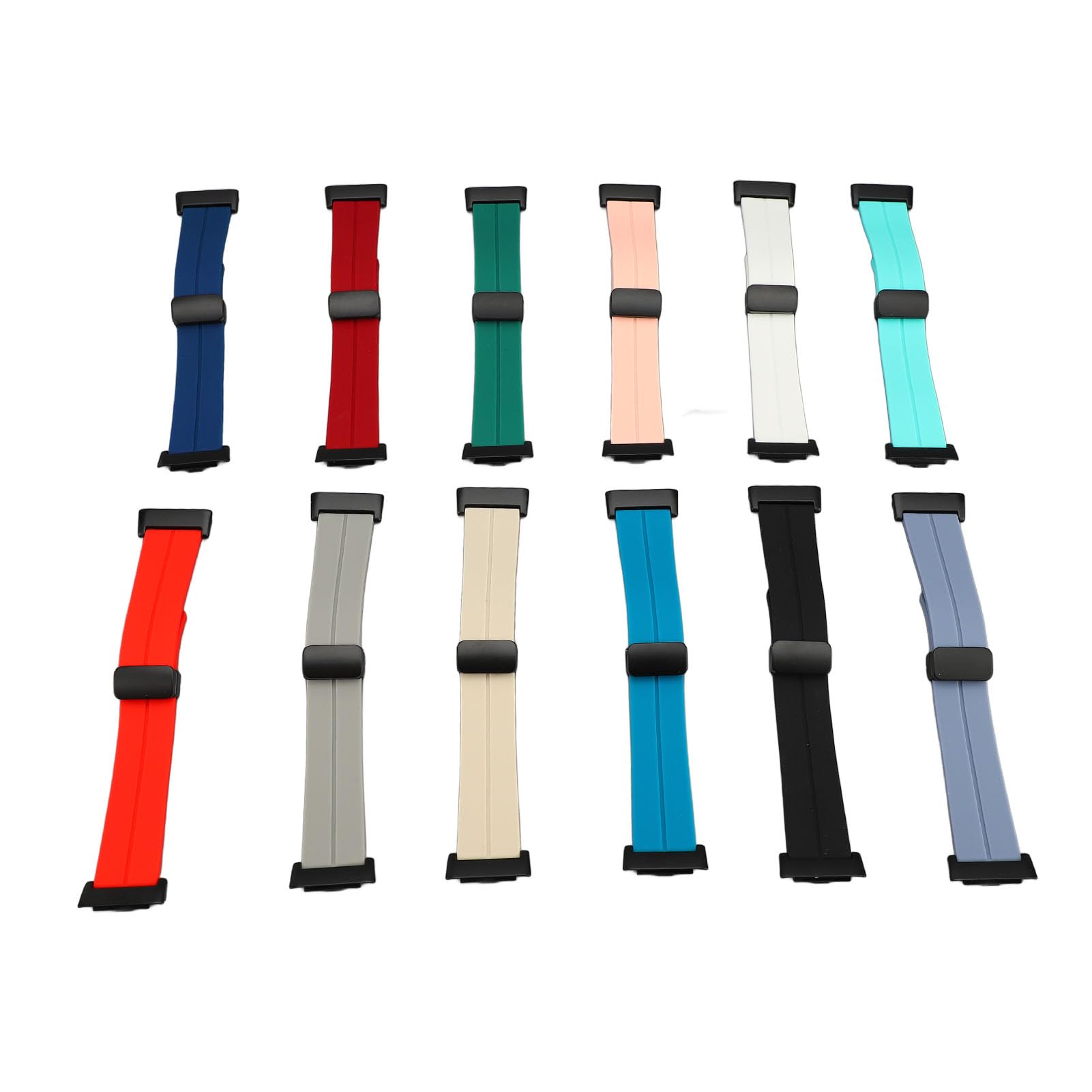TARSHYRY 12 Cinturini Magnetici in Silicone per Orologio D, Cinturino per Orologio Intelligente di Ricambio Regolabile Anallergico con Strumenti di Rimozione