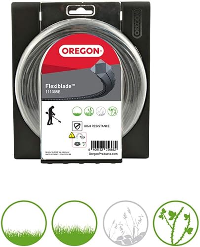 Miniatura 5 de Oregon Flexiblade 111084E - Línea de recortadora dentada para zarzas y maleza, líneas de nailon para trabajos de desbrozadora de alta resistencia,