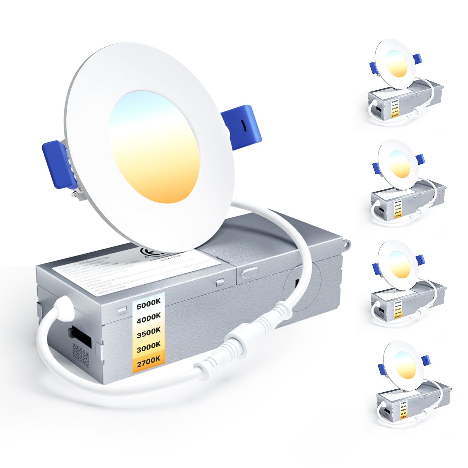 Ensenior 4-Inch LED Recessed Lights - Dimmable & Energy Efficient -14