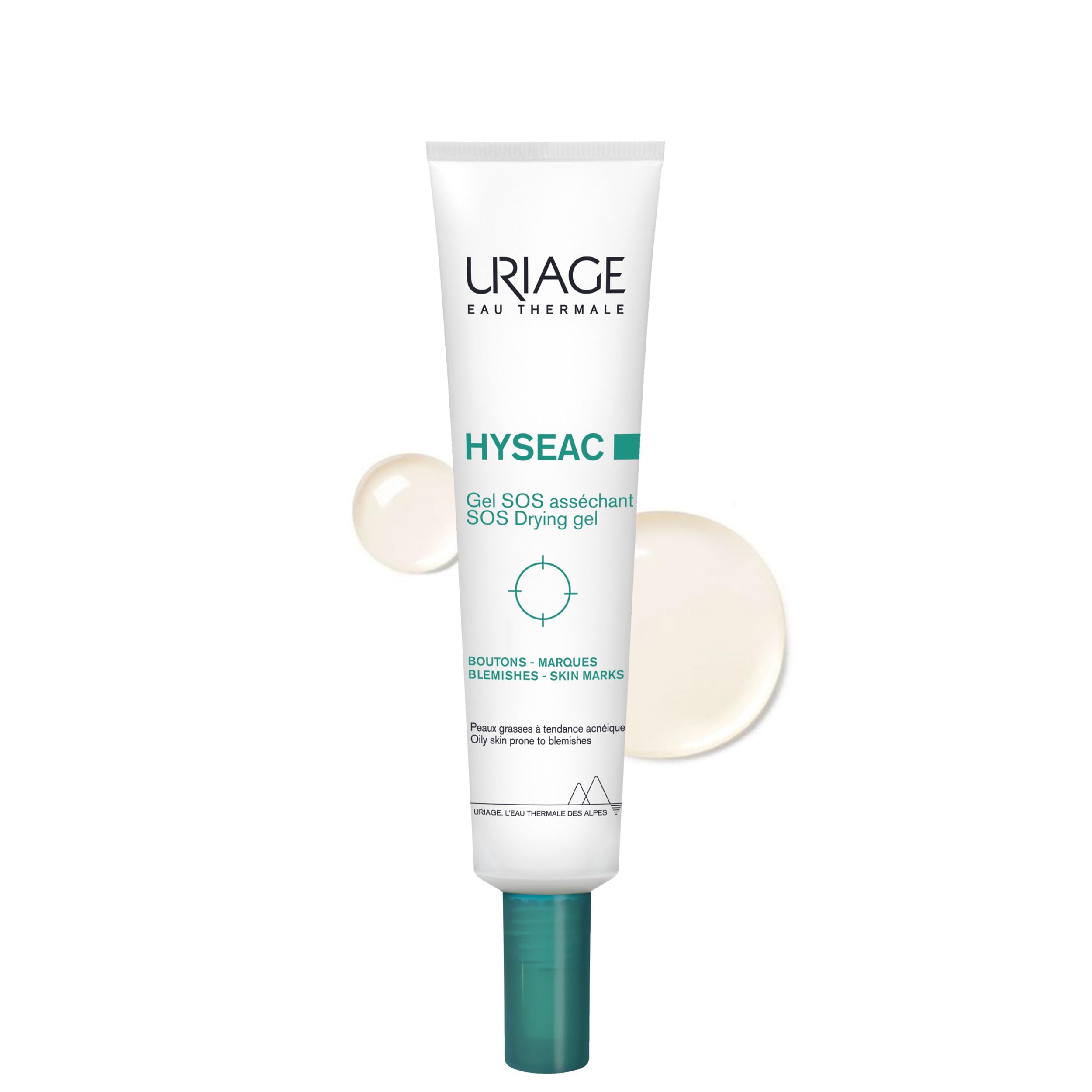 Uriage Hyseac Gel SOS Asséchant - 5,7% d'AHA et de BHA - Réduit les Boutons et Imperfections - Effet Visible dès 4 h - S