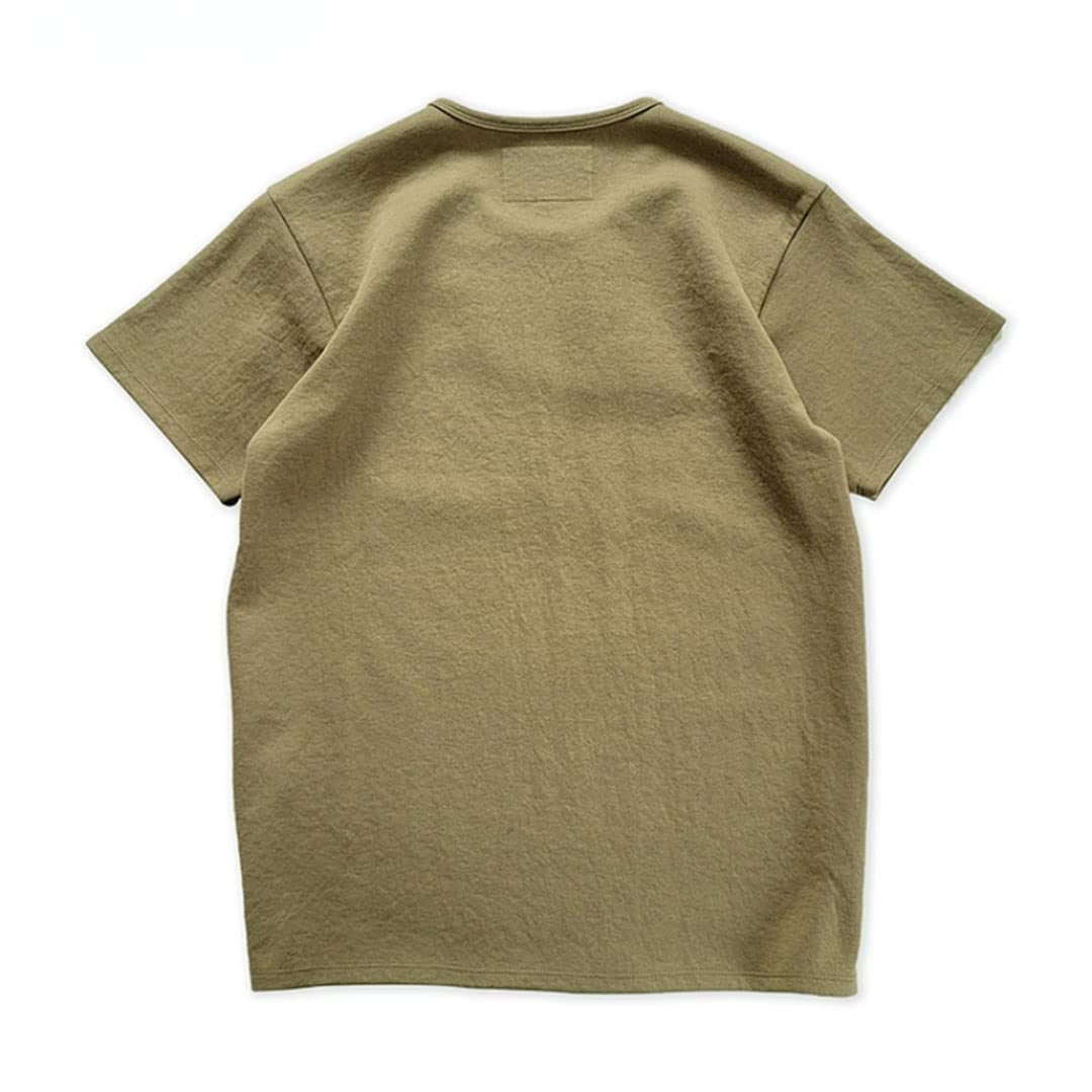 Maglietta da uomo Henley Collar Maniche corte Bottone Tees Shirt