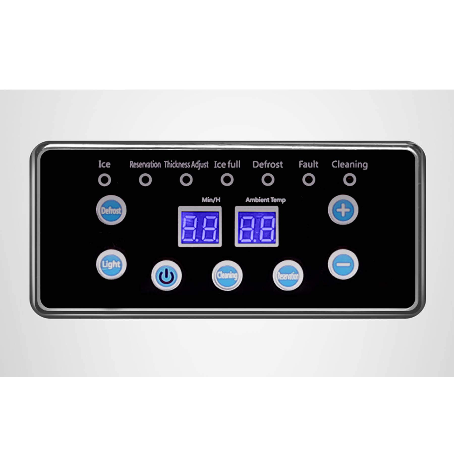 TERRADISE Freestanding Commercial Ice Machine Maker, 130LB/59 kilograms Ice in 24H, 10kg Storage