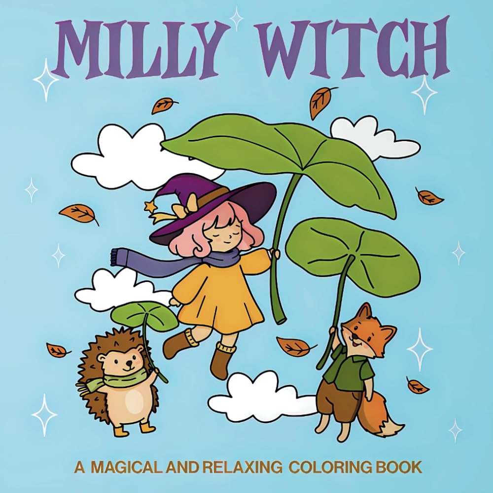 Milly Witch: A Magical and Relaxing Coloring Book (Petit Folio Beloved Coloring Books)