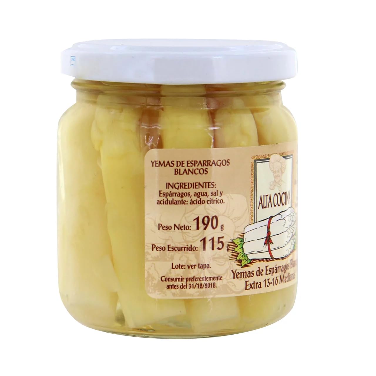 ALTA COCINA Feine Spargelspitzen 13/16 Stück 125 g. 4er Pack