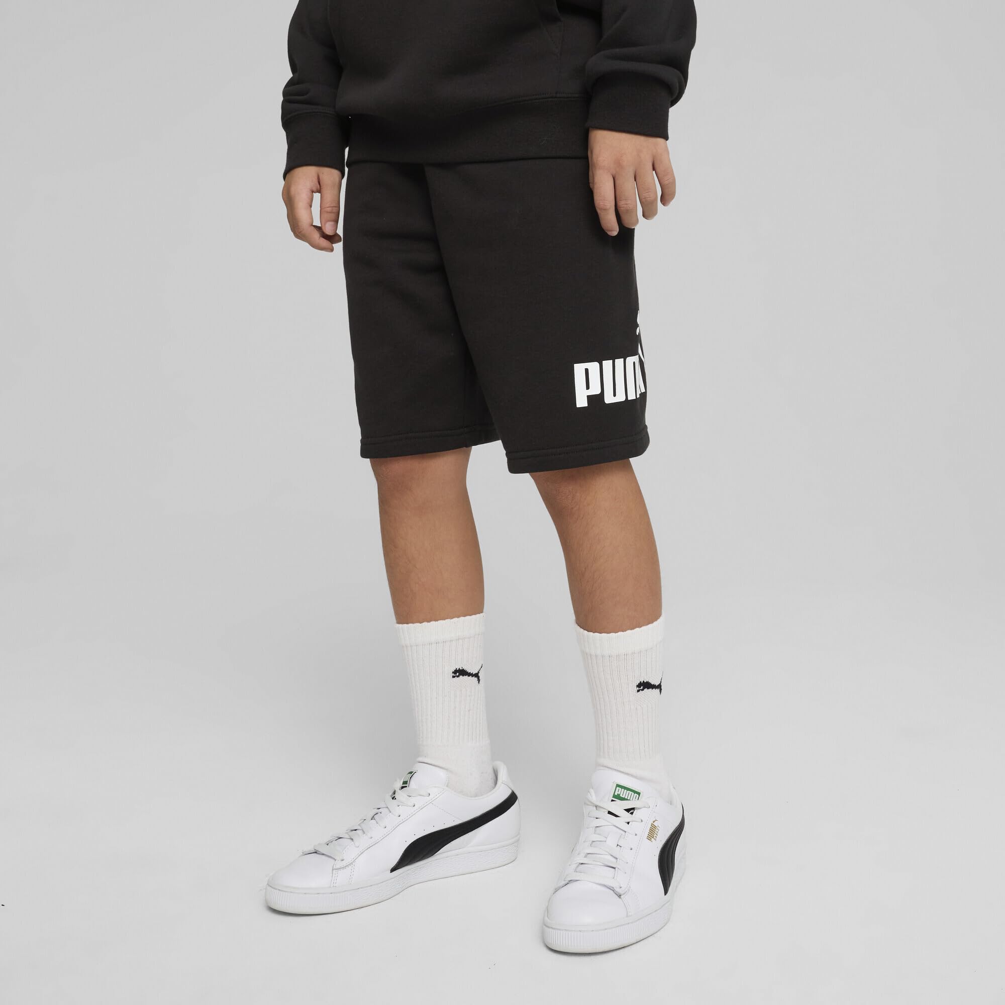 PUMA - Ess No. 1 Logo Shorts TR B, Pantaloncini Lavorati a Maglia Bambini e Ragazzi
