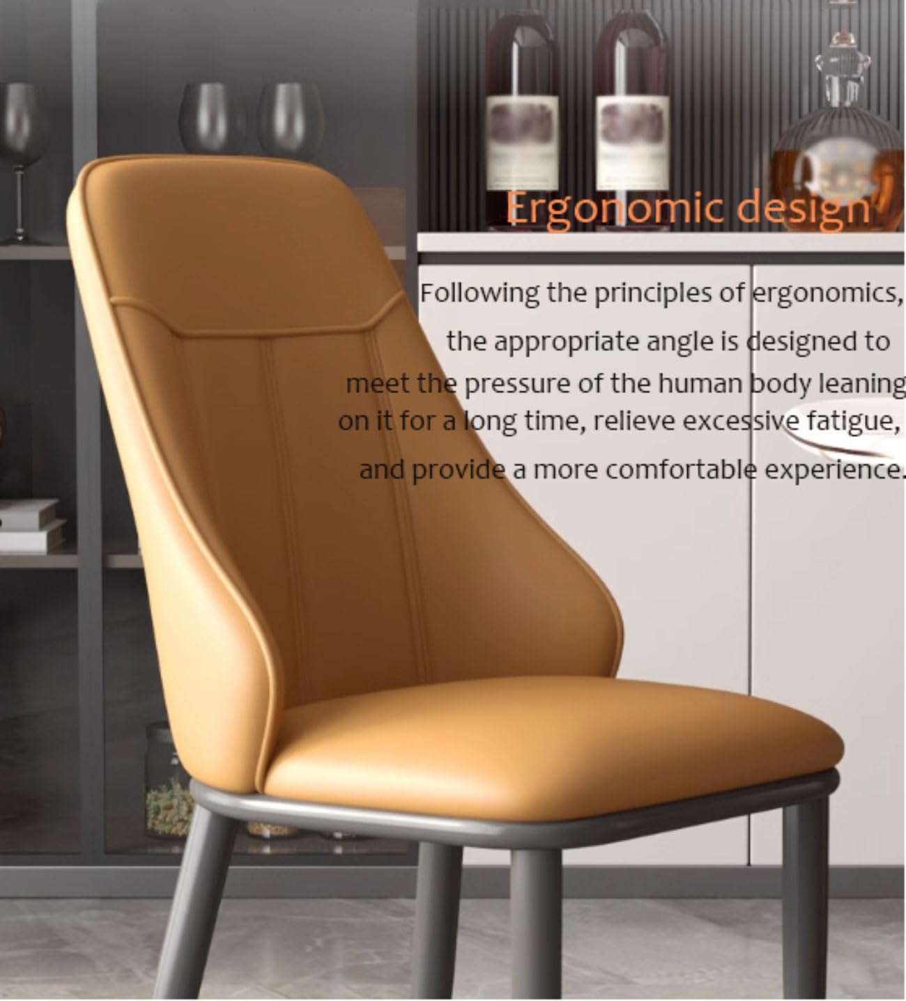 Set da 4 pezzi di accessori per capelli Luxus Esszimmerstühle mit Rückenlehne & Metallbeinen Elegante Küchenstühle für Esszimmer Schlafzimmer & Büro Komfortabel & Stilvoll