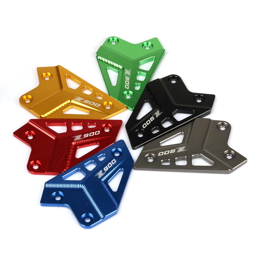 ZHUOWU Z900 Paratacco Accessori Moto Protezione pedana poggiapiedi Protezione Tallone Destra Sinistra parte superiore del tallone per Z900 Z 900 2017-2025 Nero