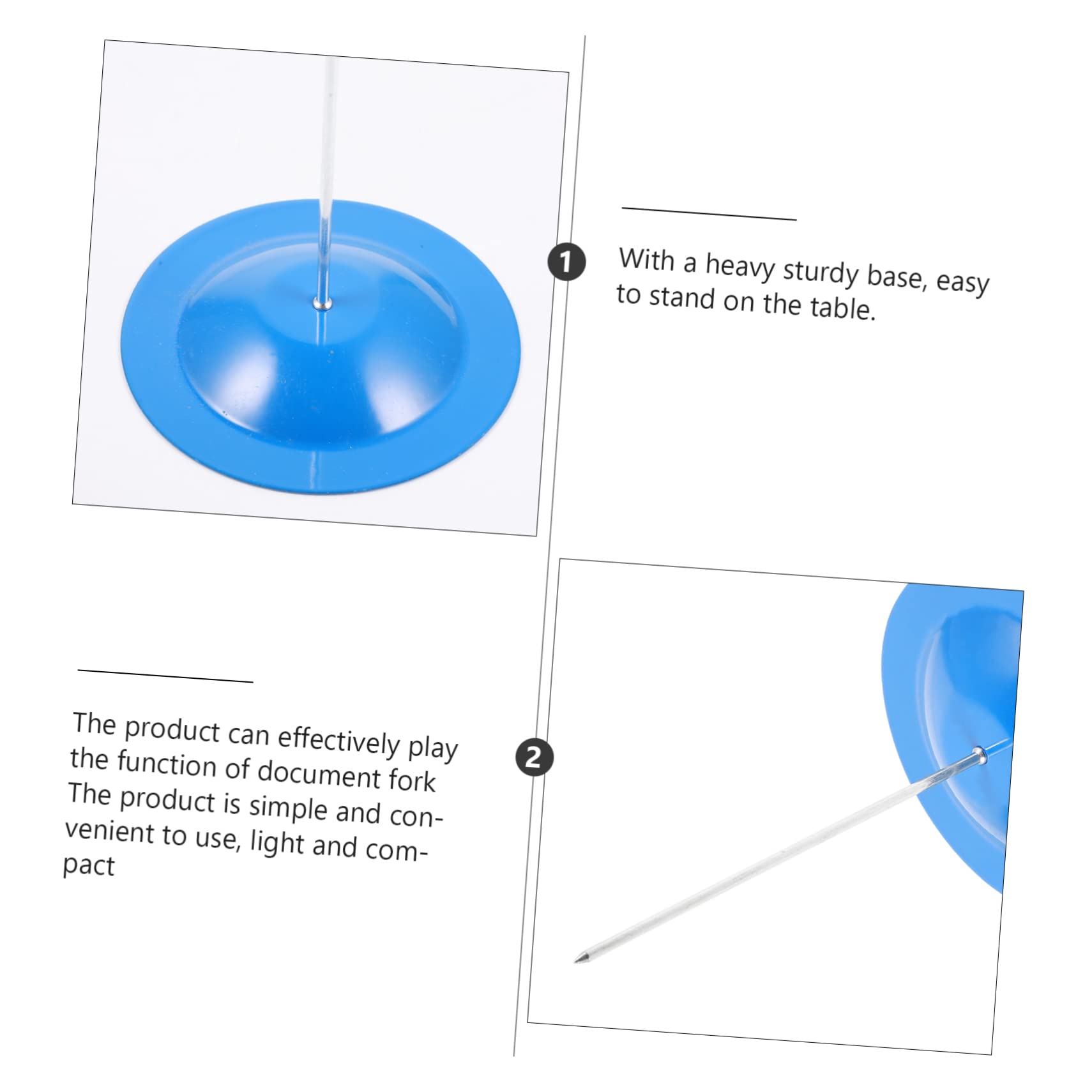 FUNOMOCYA 4pcs Bill Fork Menu Holder for Hotel Receipt Spike Stick Restaurant Menu Holder Restaurant Receipt Holder Receipt Holder for Office Receipts Check Fork Spike Receipt Holder Iron