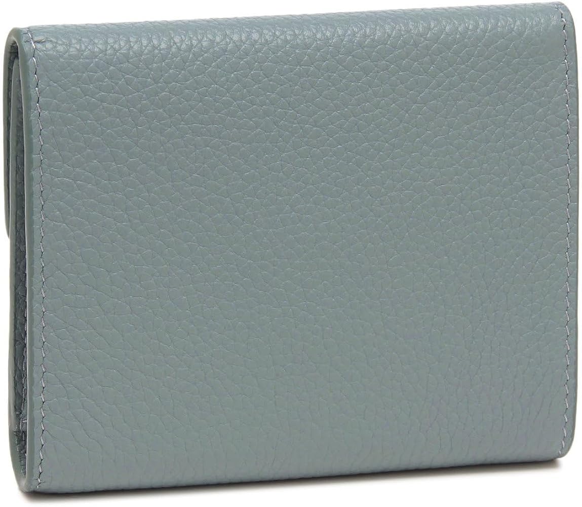 Amazon | [ミュウミュウ] 二つ折り財布 メタルロゴ フラップ付き