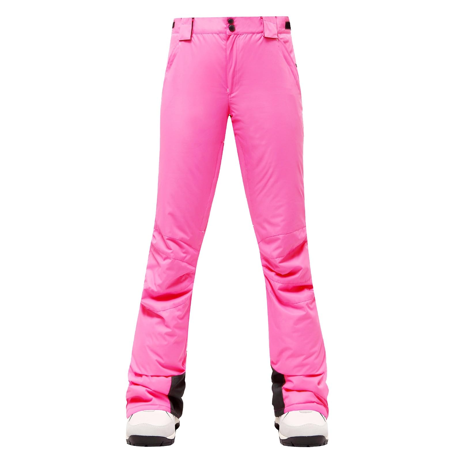 Leggings foderati in pile da donna, pantaloni da sci e neve, leggeri, leggings da palestra