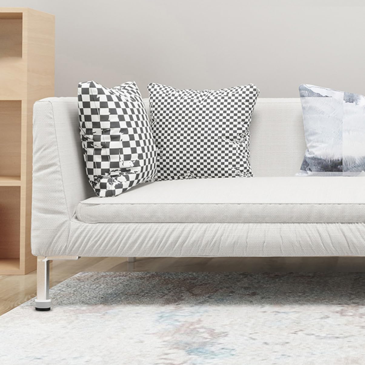 8 Stück Möbel Fußpolster rutschfest, Kunststoff, für Stühle und Sofas