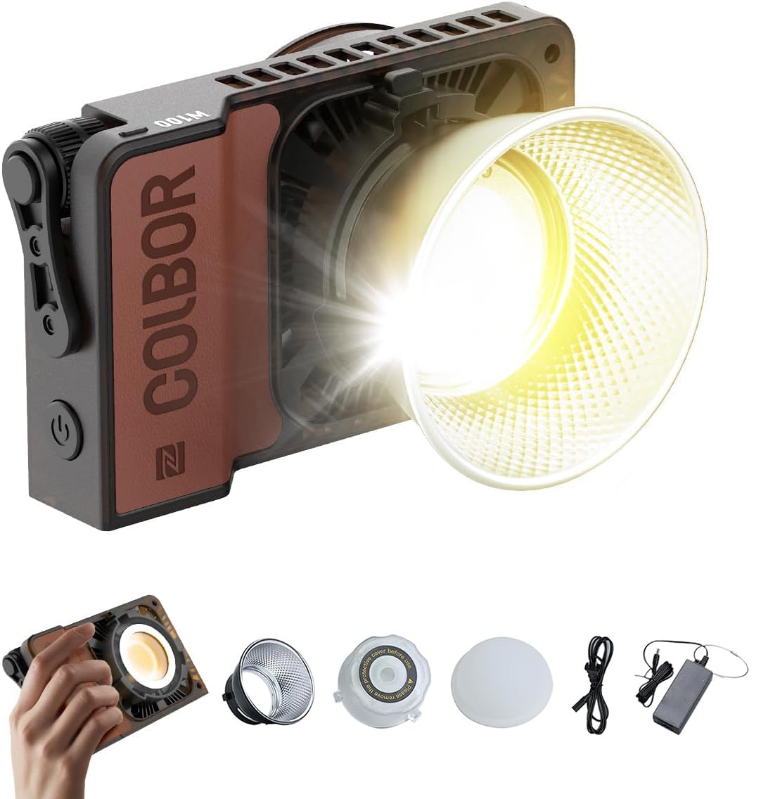 Poignée Batterie COLBOR PG99 98WH - Pour Lampes Vidéo CL60/CL100, Avec Ports D-Tap Et Type-C