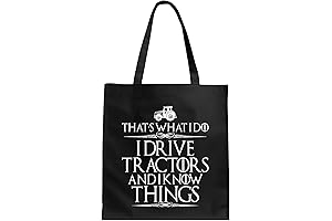 Rugged Material Canvas Tote Bag for Tractor Enthusiasts