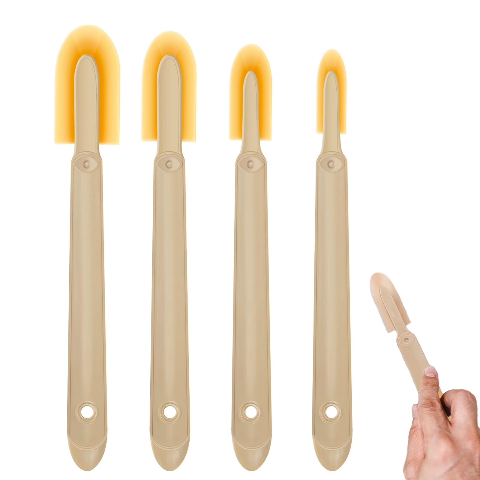 Caulking Tool - 4 Pcs Rubber Caulking Tool Kit, Sealant Smoother Tools, Grout Spreader, Mastic Smoothing Tools for Decorators Caulk, Tile, Kitchen & Bathroom Sealing