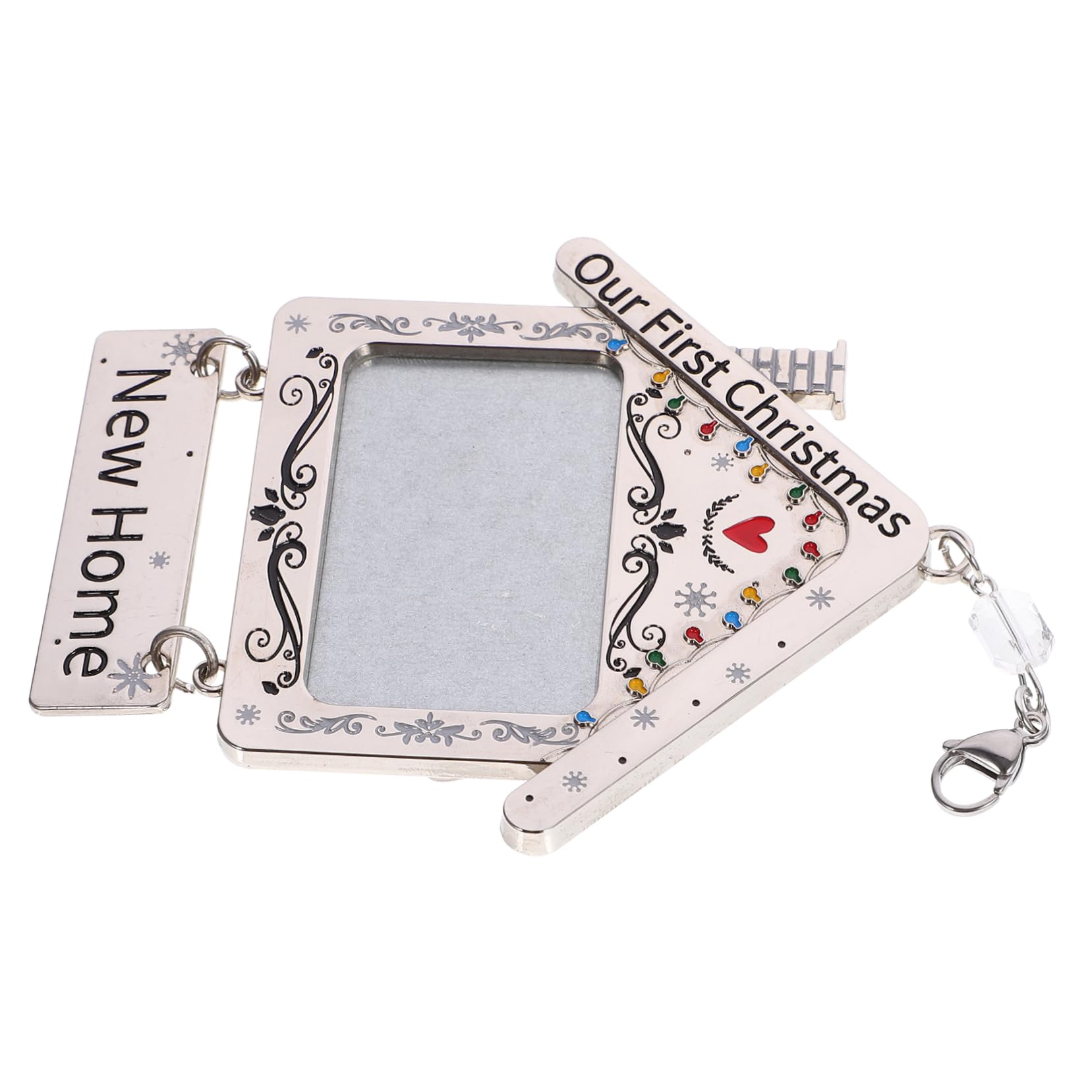 TOPBATHY 5St Weihnachtsfotorahmen Neue hausschmuck für Weihnachten Weihnachtsbaumkugel Weihnachtsdekorationen Christmas Tree Ornaments Bilderrahmen Bildverzierung personalisierte Anhänger