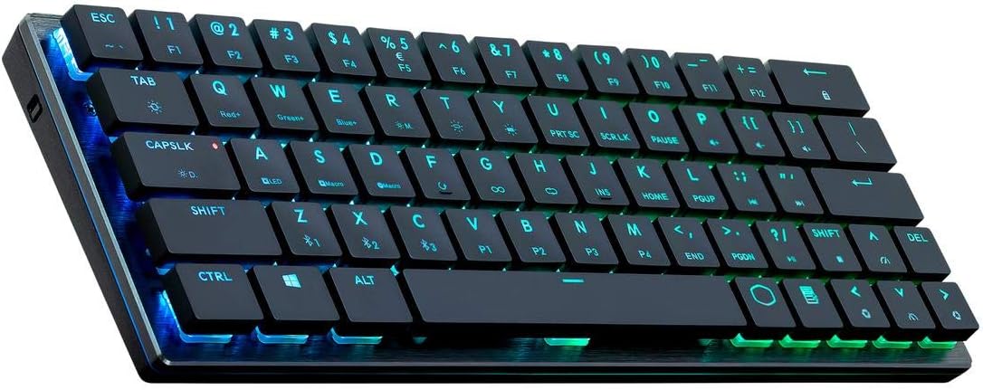 Cooler Master Sk-621-Gklr1-US SK621 60% Mechanical Keyboard with Cherry MX Low Profile Switches and Brushed Aluminum Design