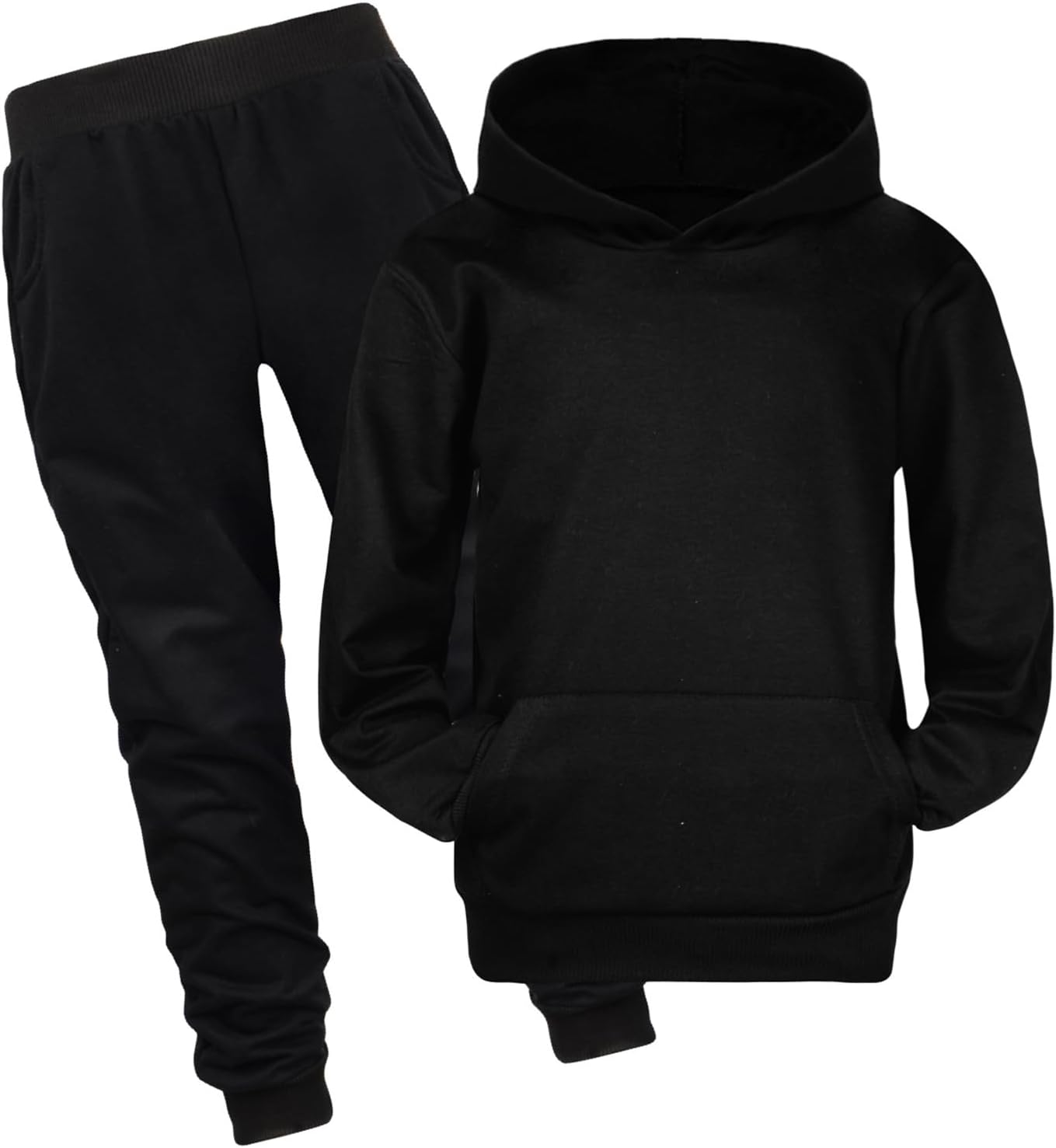 2 Piece Fall Sweatsuit Sets with Hood for Girls Long Sleeve Active Toddler Tracksuit Sets Sweatsuits Sets Travel Cozy