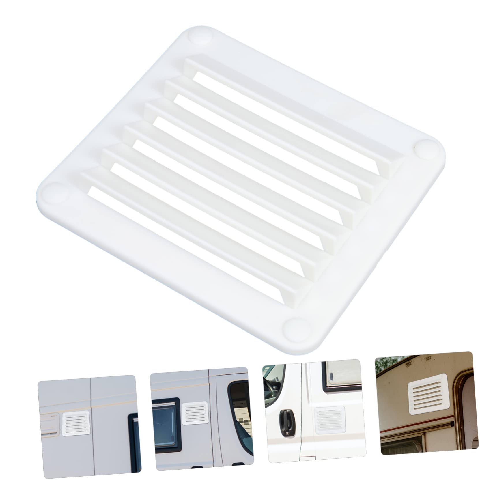 HANABASS Louvered Vent Cover Durable Exhaust Vent for Boats Yachts Rvs Easy Installation Accessory