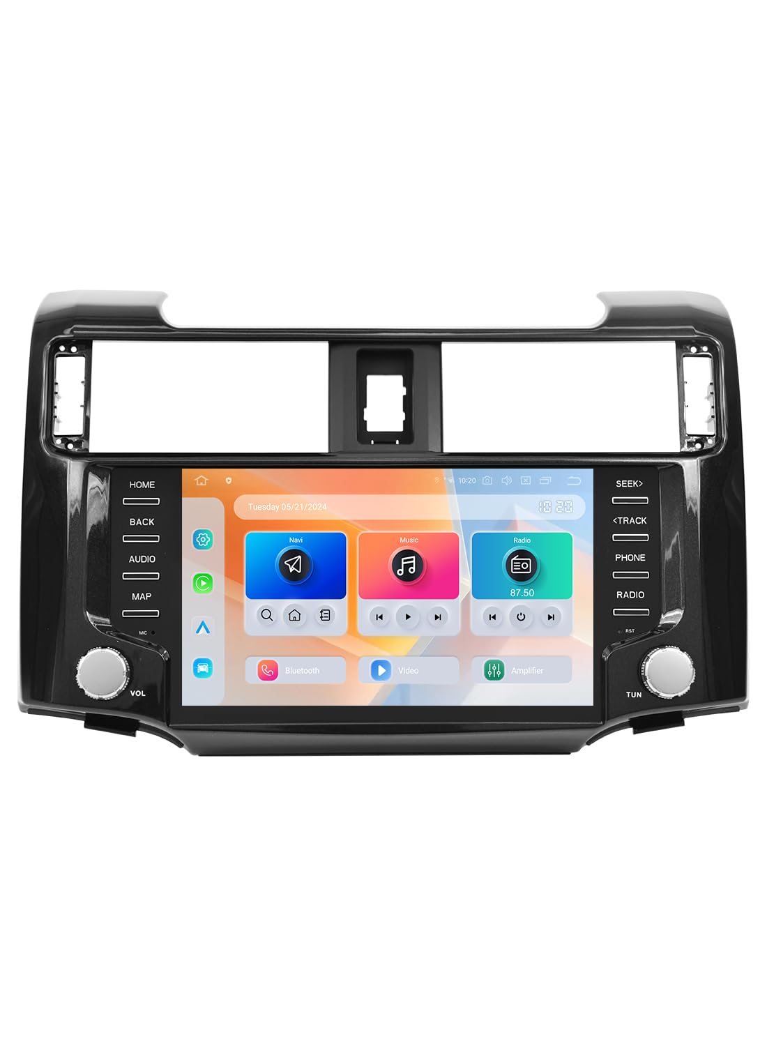 Dasaita 8GB+256GB Stereo for Toyota 4Runner 2010-2023 Replacement, Android 13, Wireless CarPlay & Android Auto, Built-in 4G Cellular, Optical Amplifier, 9 Inch QLED Screen