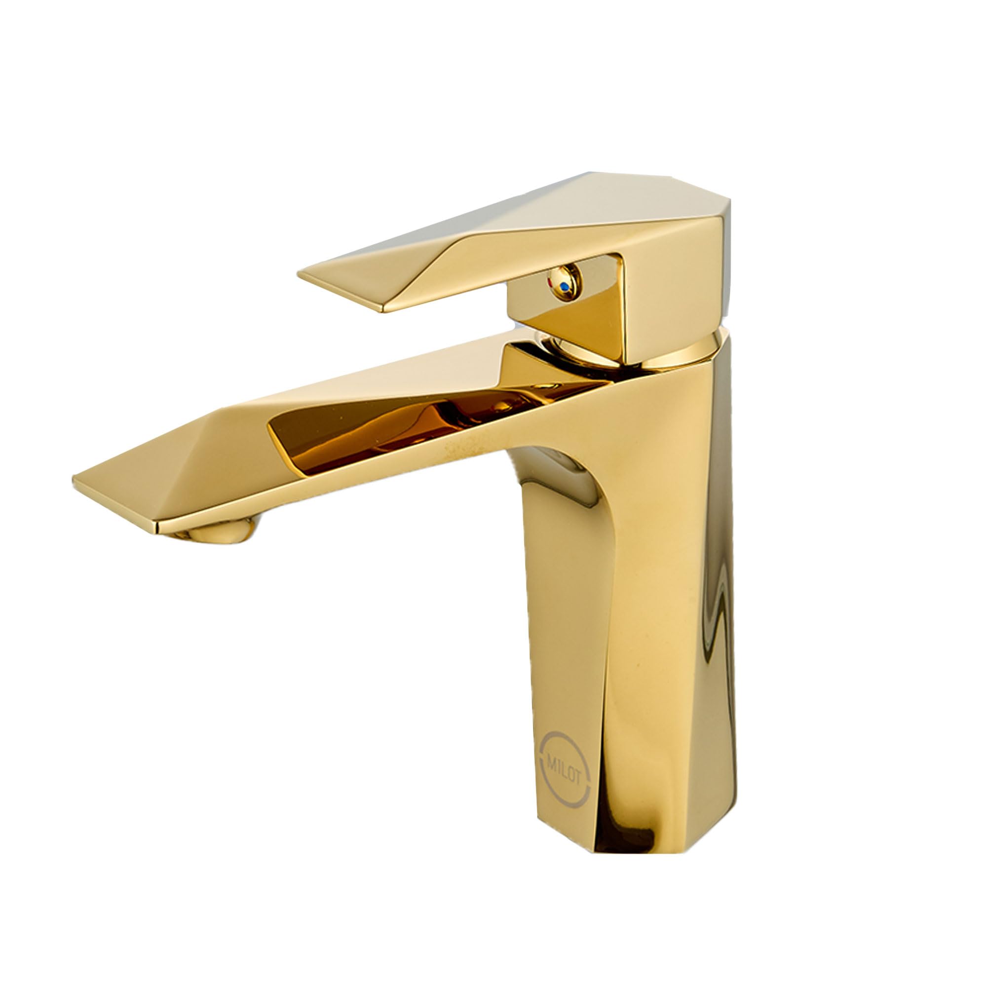 MILOT Single Lever Luxury Basin Tap, Titanium Gold