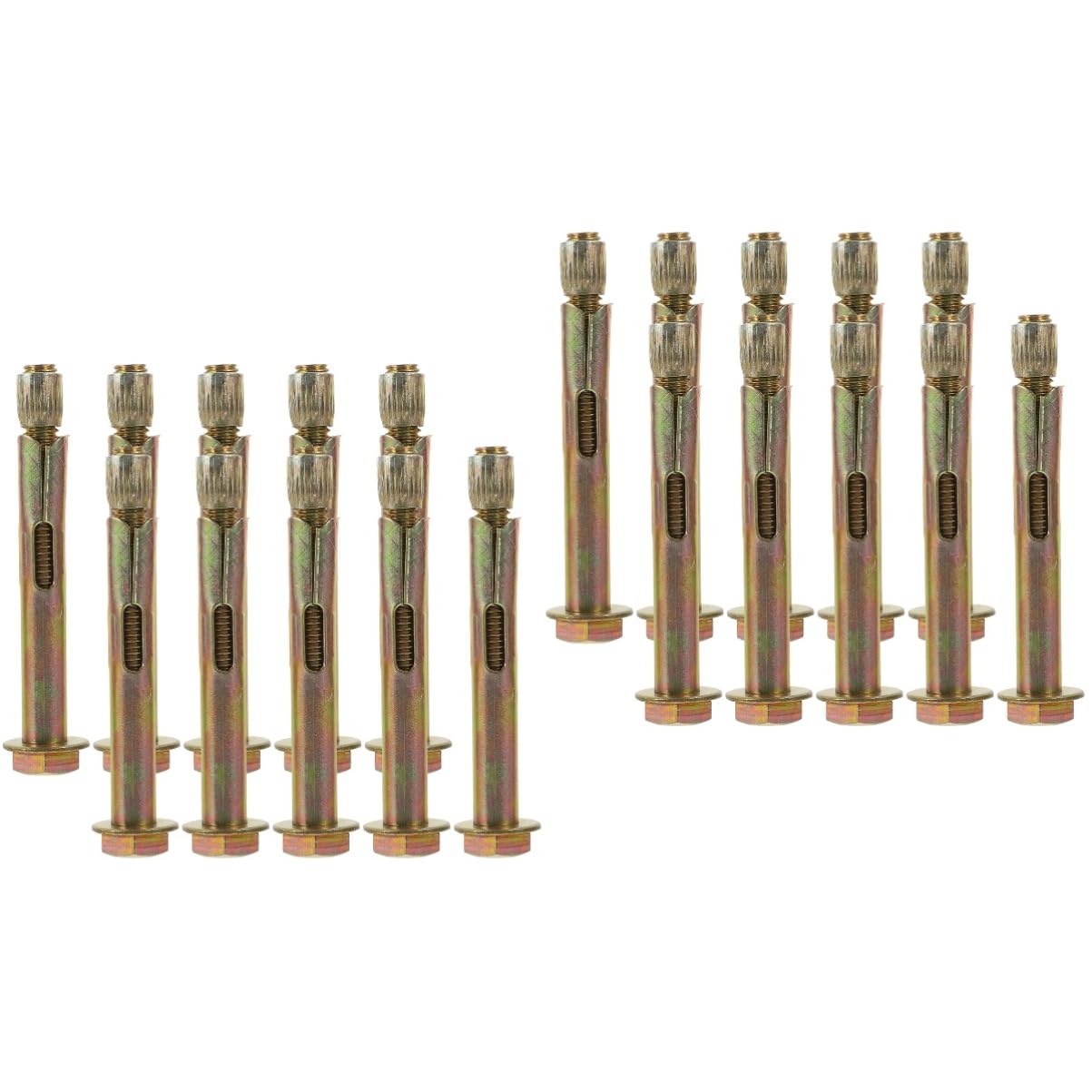 SOLUSTRE 20 Pcs M8 Expansion Bolt Anchors for Solid Concrete Knurled