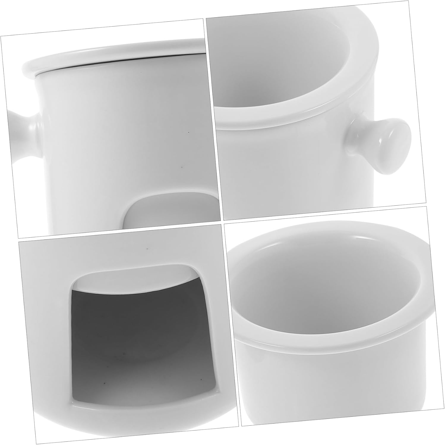 1pc Chocolate Cheese Melting Pot Ceramic Fondue Maker for Chocolate Butter Cheese Ice Cream Multi-functional and Portable Heating Station for Parties and Gatherings