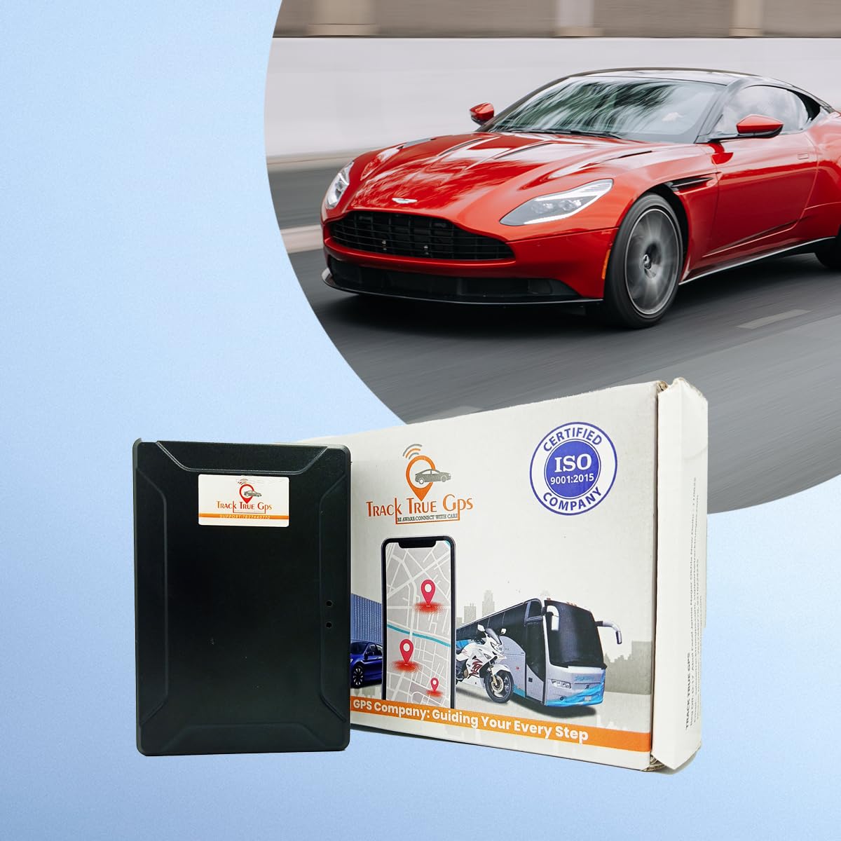 Track True M60 - Wireless Magnetic GPS Tracker with Secret Voice Monitoring for Car, Bike, Kids School Bag, Women and Elders, Truck, Bus & Luggage with 1 Year (Android & iOS) app Subscription