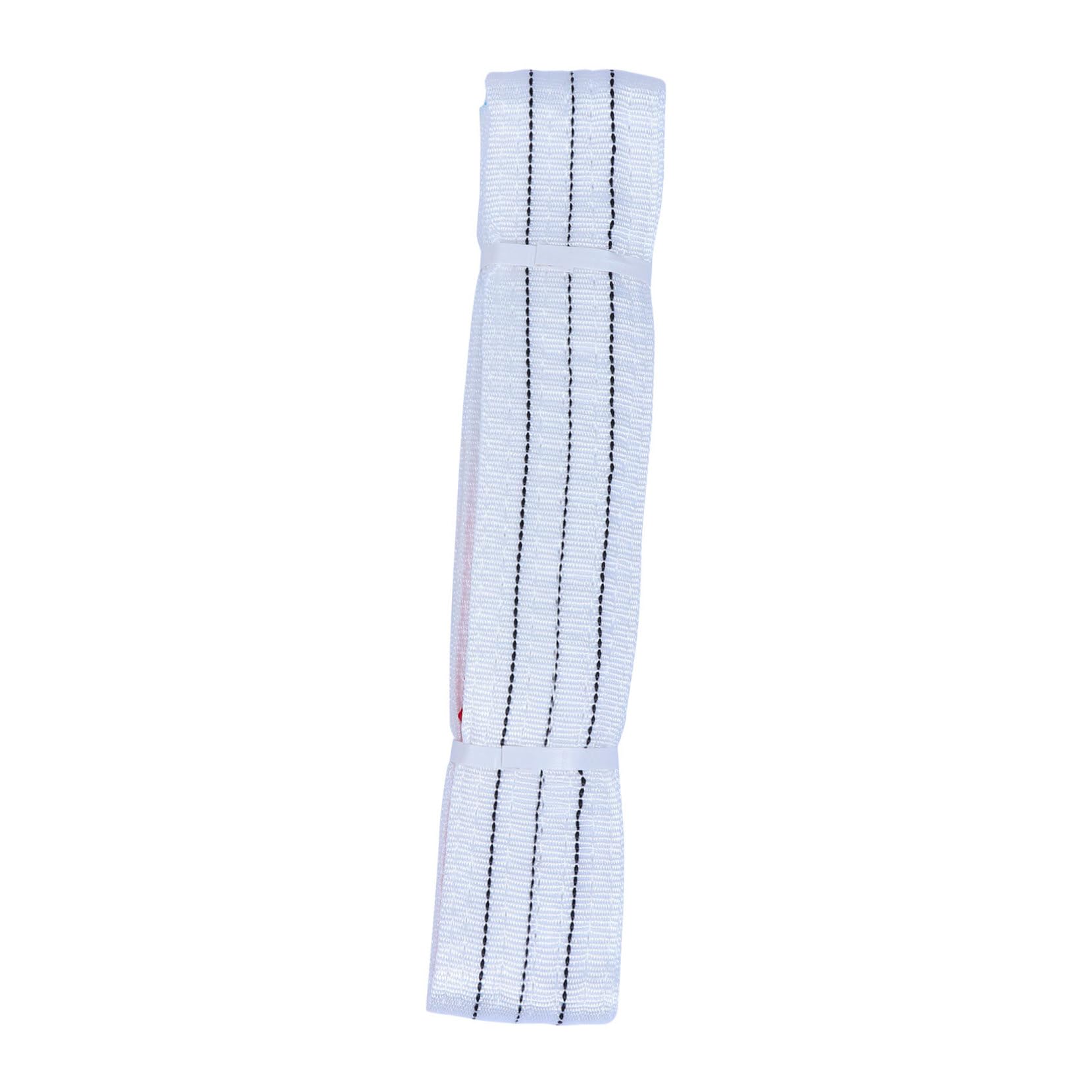 CIYODO 2pcs Lifting Belt Tow Rope Web Lifting Straps Winch Webbing Straps Strap for Vehicle Heavy Duty Lifting Straps Strap Slings Double Buckle Sling Crane Polypropylene White