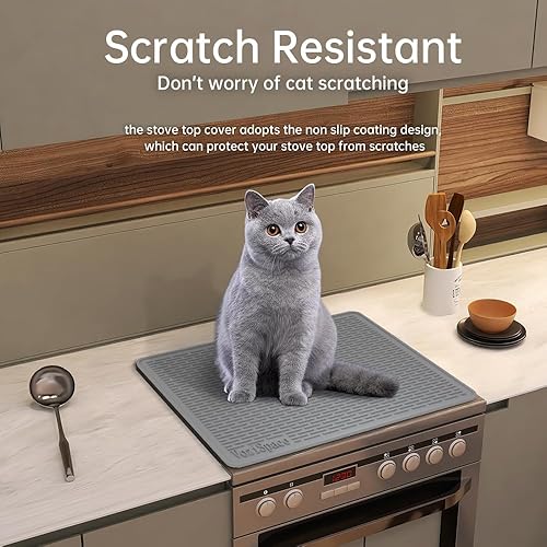Miniatura 7 de Cubiertas protectoras de silicona para estufas planas eléctricas, cubiertas de cerámica resistentes al calor para estufas de vidrio eléctricas,