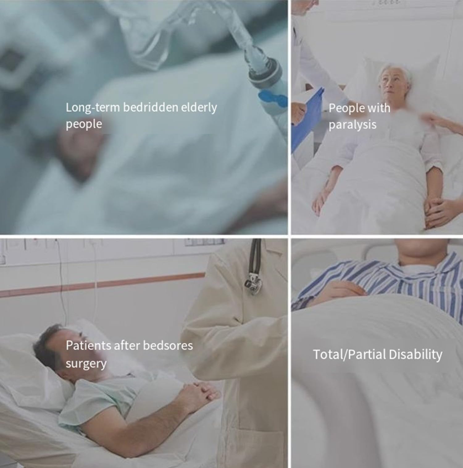 Matelas Anti-Escarres pour Personnes Âgées, Matelas pour Lit D'hôpital À Domicile Matelas À Pression Alternée, Respirants Et Confortables pour Les Patients Alités De Longue Durée